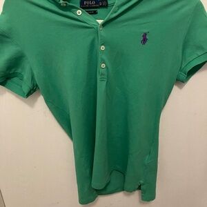 Green polo shirt